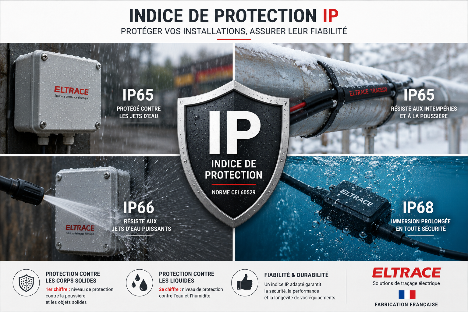 Indice de protection IP Indice de protection IP des équipements électriques ELTRACE