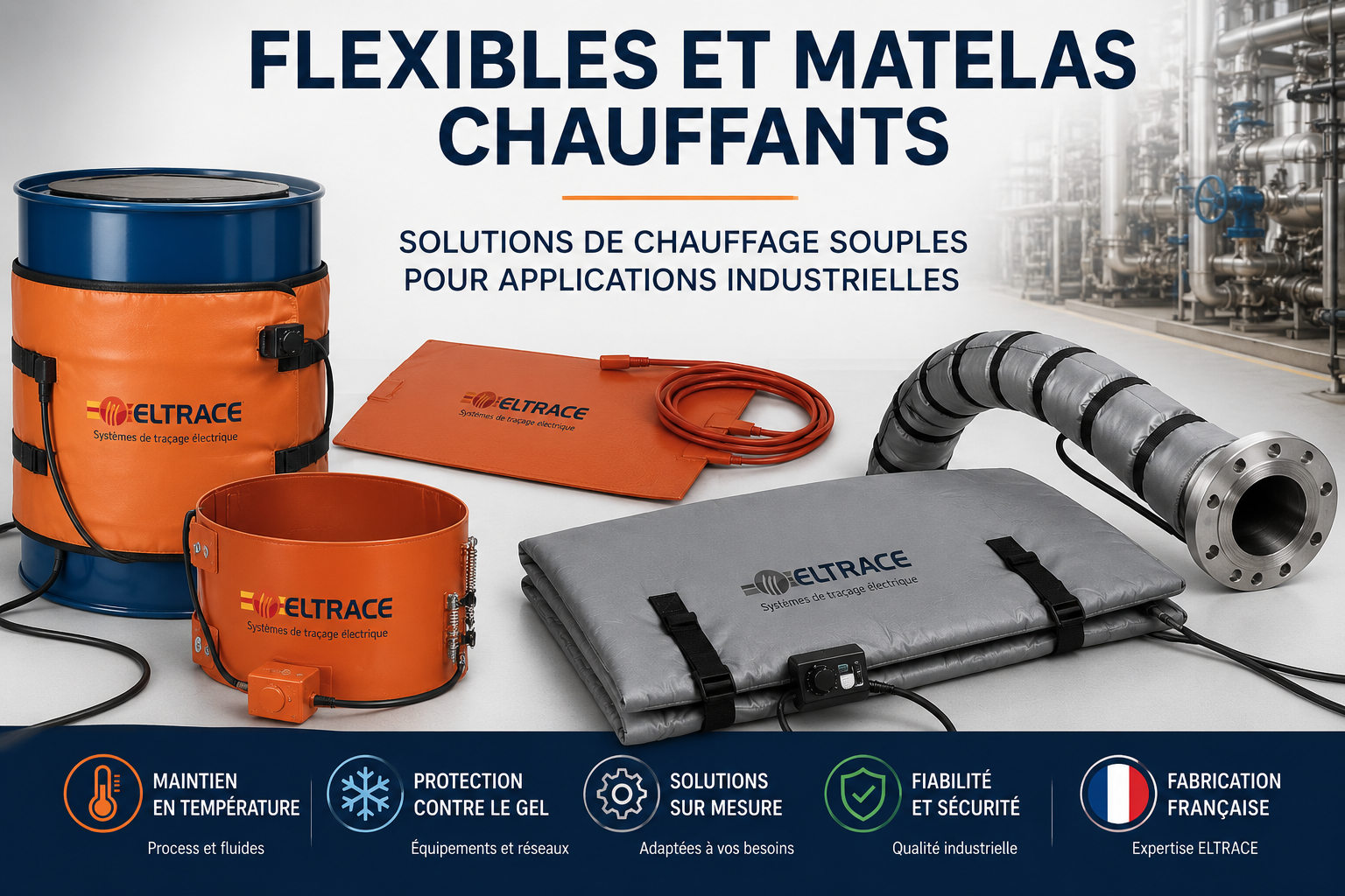 Flexibles et matelas chauffants ELTRACE
